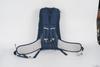 Blue large-capacity cycling backpack with waterproof feature and adjustable waist support