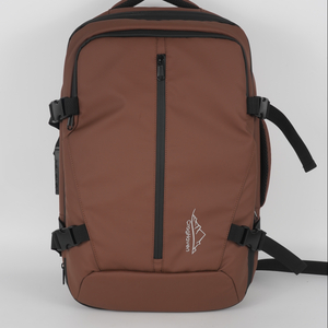 Business backpack - brown, water-resistant and dust-proof