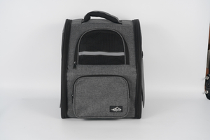 Breathable portable and foldable pet backpack for carrying