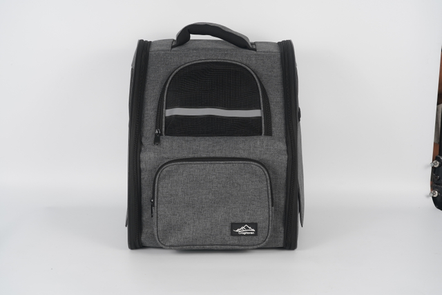 Breathable portable and foldable pet backpack for carrying