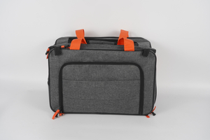 Grey breathable portable and foldable pet backpack