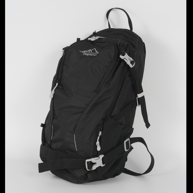 Black large-capacity cycling backpack