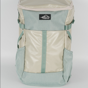 Light-colored waterproof outdoor hiking backpack