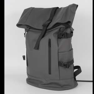 Gray Business backpack with waterproof and dust-proof film coating