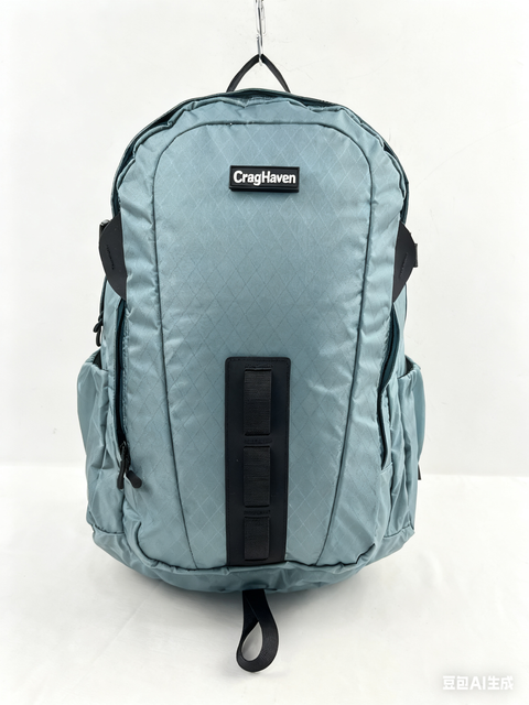 Large-capacity smog-blue outdoor hiking backpack