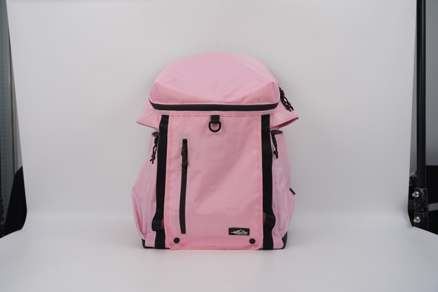 Pink large-capacity breathable pet backpack