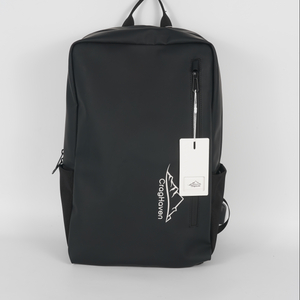 Business backpack with waterproof and dust-proof film coating